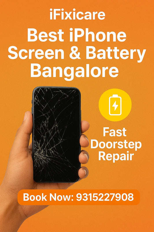 Doorstep iPhone screen replacement in Bangalore with doorstep iphone battery replacement in bangalore including iphone back glass replacement in bangalore, iphone charging strip replacement in bangalore and iphone camera replacement in bangalore
