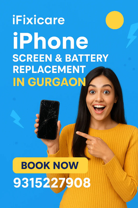 Doorstep iPhone screen replacement in Gurgaon with doorstep iphone battery replacement in Gurgaon and iPhone back glass replacement in Gurgaon, iPhone charging port replacement in Gurgaon and iPhone camera replacement in Gurgaon